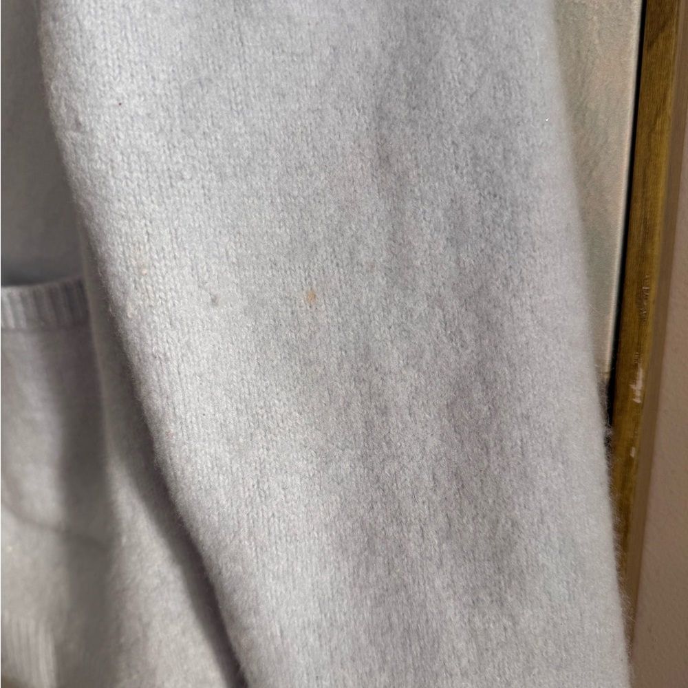 Naadam Light Blue 100% Cashmere Cardigan w Pockets Size S - Picture 4 of 6